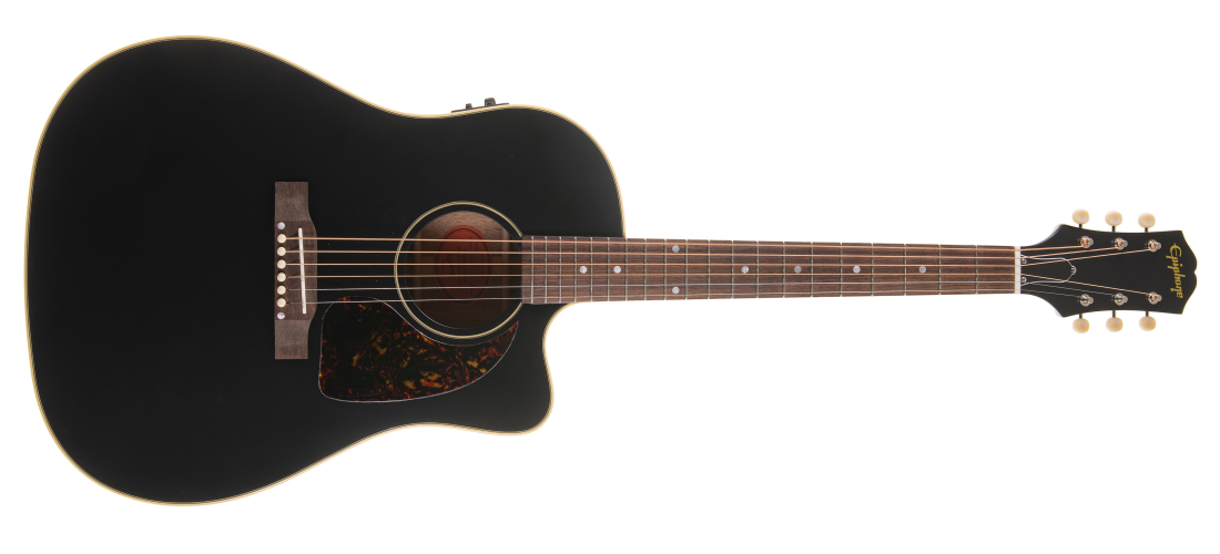 Inspired by Gibson J-45 Acoustic/Electric Guitar - Aged Ebony