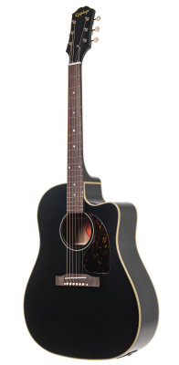 Inspired by Gibson J-45 Acoustic/Electric Guitar - Aged Ebony
