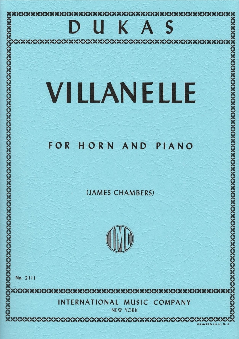 Villanelle - Dukas/Chambers - Horn/Piano - Sheet Music