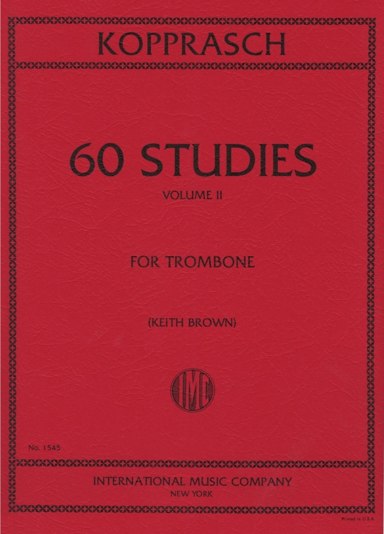 Sixty Studies: Volume II - Kopprasch/Brown - Trombone - Book
