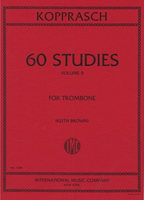 International Music Company - Sixty Studies: Volume II - Kopprasch/Brown - Trombone - Book
