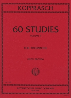 International Music Company - Sixty Studies: Volume II - Kopprasch/Brown - Trombone - Book