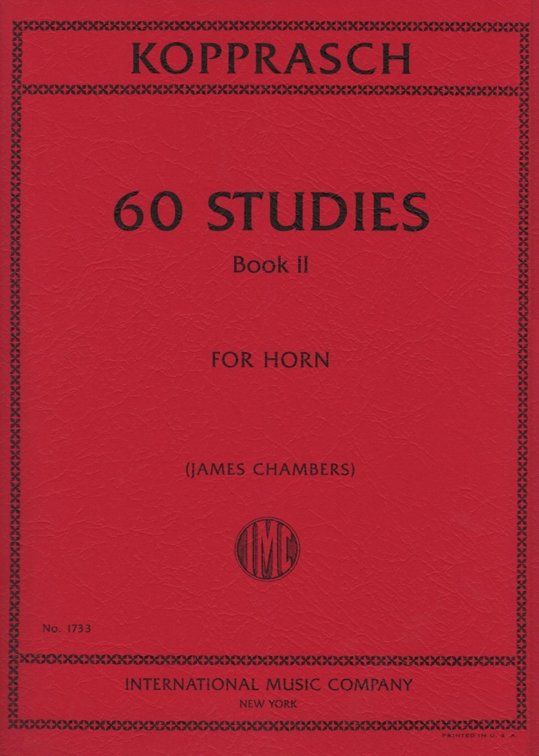 60 Studies: Volume II - Kopprasch/Chambers - F Horn - Book