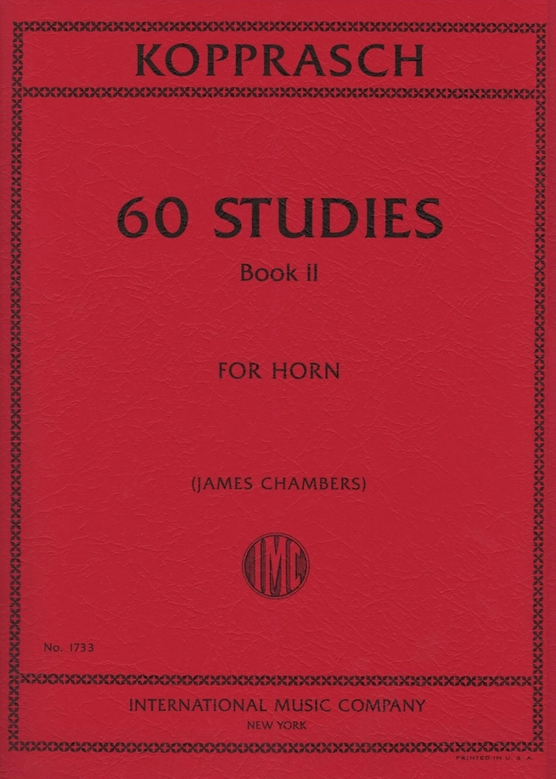 60 Studies: Volume II - Kopprasch/Chambers - F Horn - Book