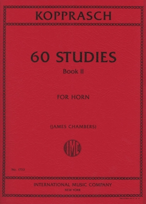 International Music Company - 60 Studies: Volume II - Kopprasch/Chambers - F Horn - Book