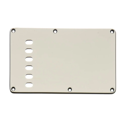 All Parts - Tremolo Spring Cover Backplate - Parchment White, 1-Ply