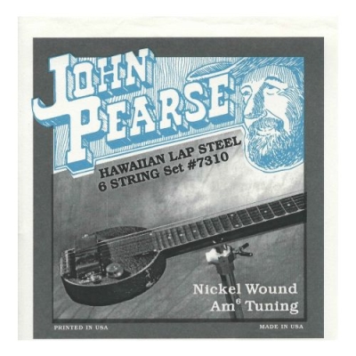 John Pearse - Jeu de cordes de guitare hawaenne 7310 enroules de nickel (accordage en lamineur6)