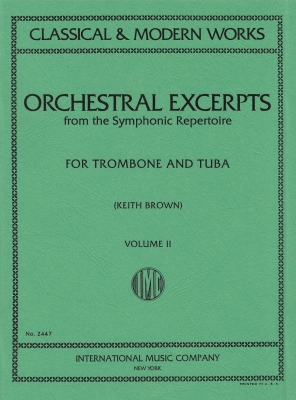 International Music Company - Orchestral Excerpts, Volume 2 - Brown - Trombone/Tuba - Book