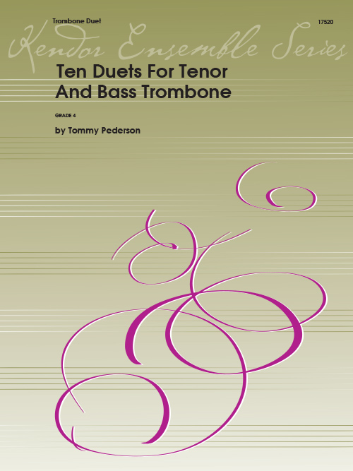 Ten Duets For Tenor and Bass Trombone - Pederson - Tenor, Bass Trombone Duet - Book