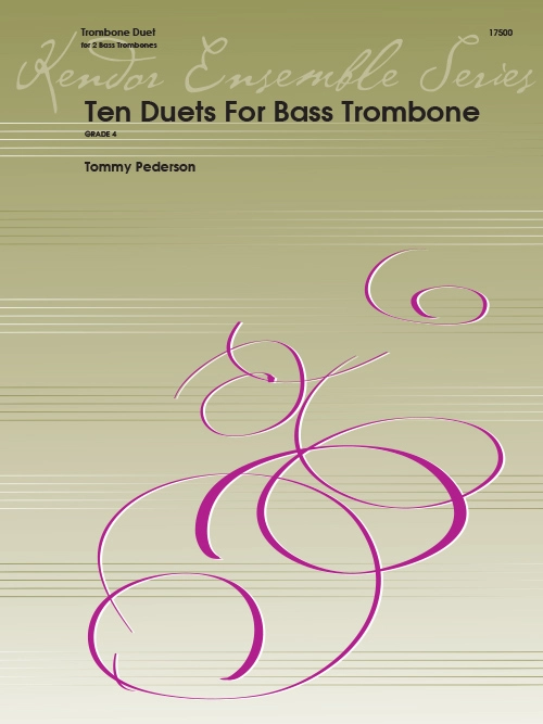 Ten Duets For Bass Trombone - Pederson -  Bass Trombone Duet - Book