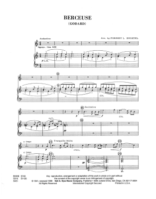 Berceuse - Godard/Buchtel - Horn/Piano - Sheet Music