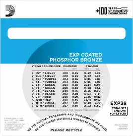 EXP38 - Phosphor Bronze Coated 12-String LIGHT 10-47
