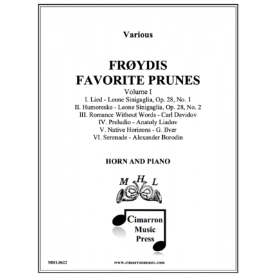 Mccoys Horn Library - Froydis Favorite Prunes, Volume 1 - Horn/Piano - Book