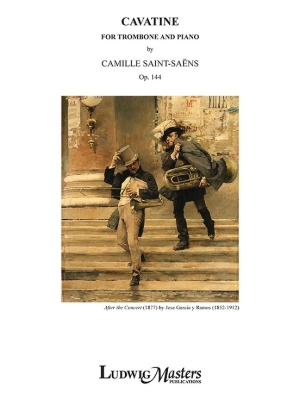 LudwigMasters Publications - Cavatine, opus144 Saint-Sans Trombone et piano Partition individuelle