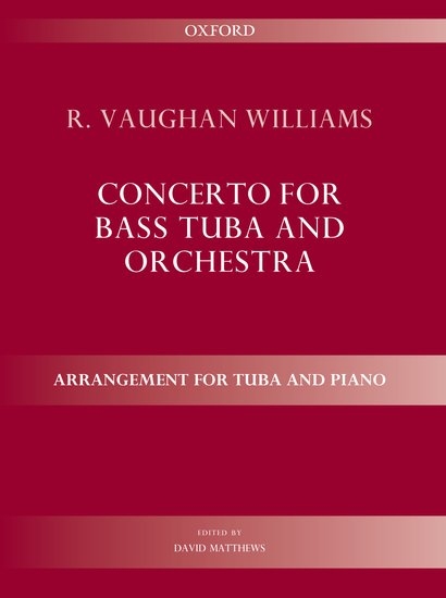 Concerto for bass tuba and orchestra (Second Edition) - Vaughan Williams - Tuba/Piano - Sheet Music