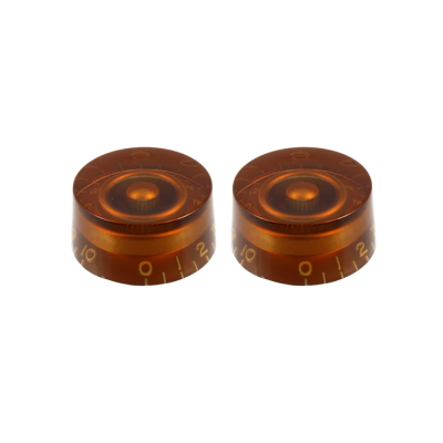 All Parts - Set of 2 Vintage-style Speed Knobs - Amber