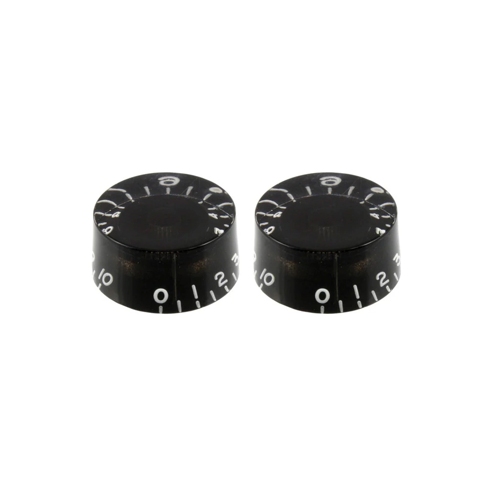 Set of 2 Vintage-style Speed Knobs - Black