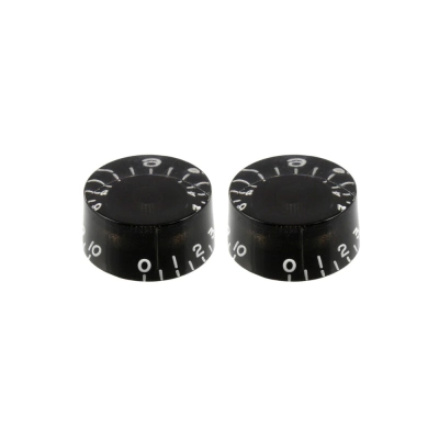 All Parts - Set of 2 Vintage-style Speed Knobs - Black