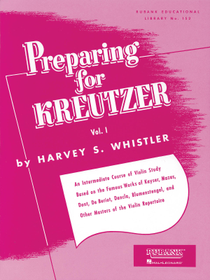 Rubank Publications - Preparing for Kreutzer, Volume 1 - Whistler - Violin - Book
