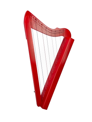 Harpsicle - Brilliant! 34 String Harp with Full Levers - Red