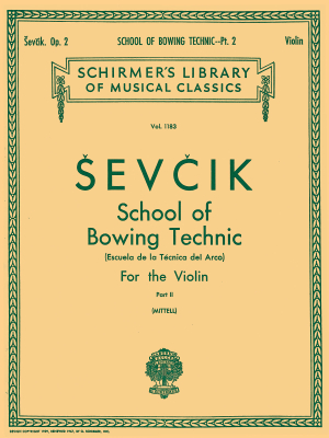 G. Schirmer Inc. - School of Bowing Technics, Op. 2, Book 2 - Sevcik/Mittell - Violin - Book