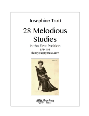 Sleepy Puppy Press - 28 Melodious Studies in the First Position - Trott - Violin - Book