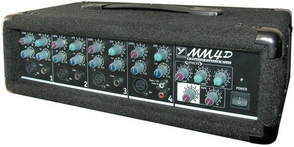 MM4D 150 Watt 4 Ch. Powered Mixer With Effects