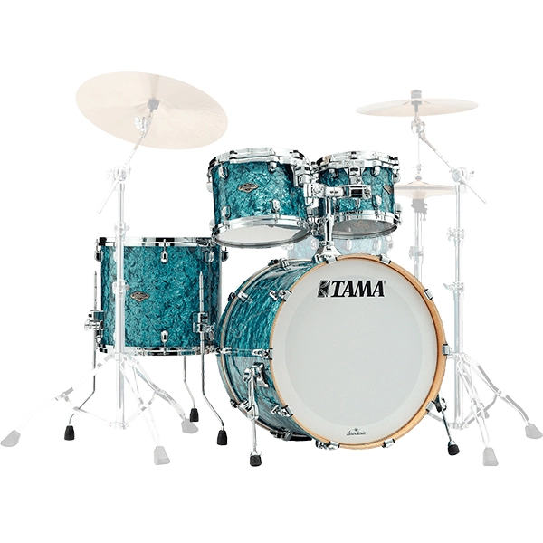 Starclassic Walnut/Birch 4-Piece Shell Pack (22,10,12,16) - Turquoise Pearl