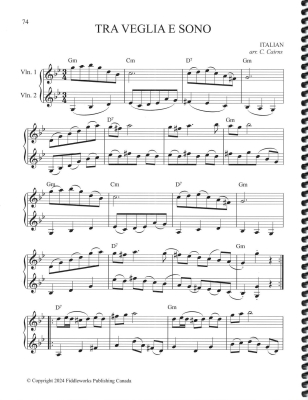Conservatory Fiddletunes Green Book - Cairns - Violin - Book