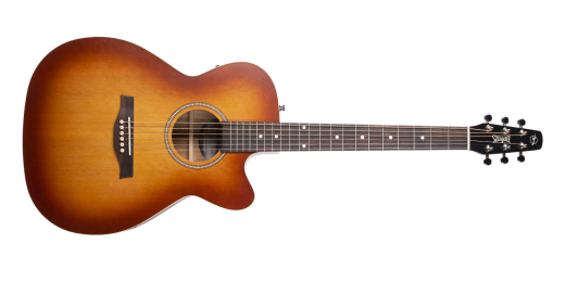 Seagull Guitars - Entourage Concert Hall Acoustic/Electric Guitar with Cutaway - Rustic Burst