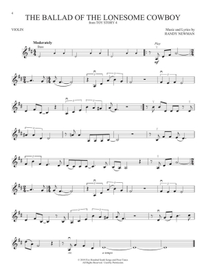 Favorite Disney Songs: Instrumental Play-Along - Violin - Book/Audio Online