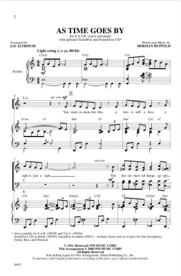 As Time Goes By - Hupfeld/Althouse - SATB