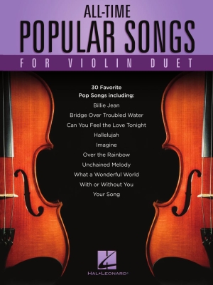 Hal Leonard - All-Time Popular Songs for Violin Duet - Book