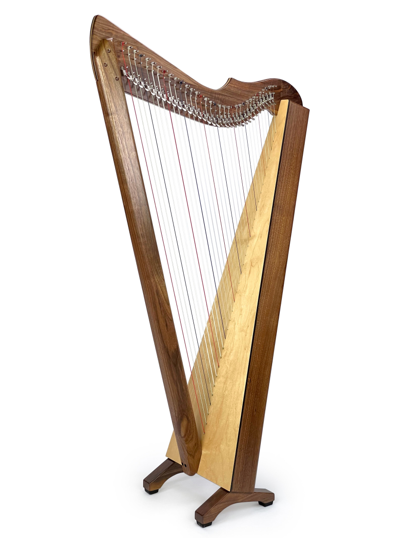 Brilliant! 34 String Harp with Full Levers - Walnut