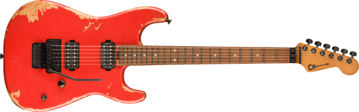 Charvel Guitars - Pro-Mod Relic San Dimas Style 1 HH FR PF, Pau Ferro Fingerboard - Weathered Orange