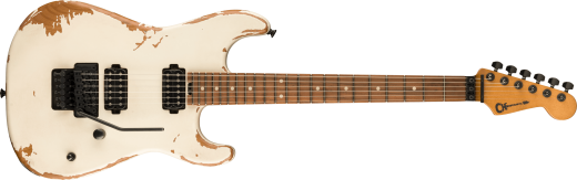 Charvel Guitars - Pro-Mod Relic San Dimas Style 1 HH FR PF, Pau Ferro Fingerboard - Weathered White