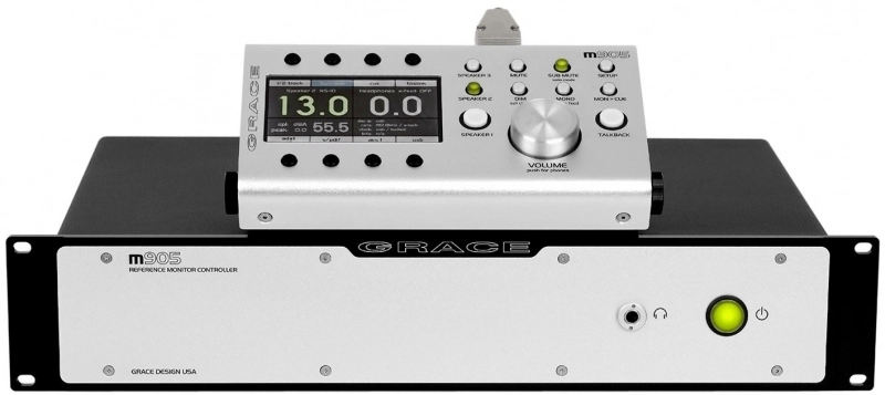 M905 High Fidelity Analog Stereo Monitor Controller - Silver