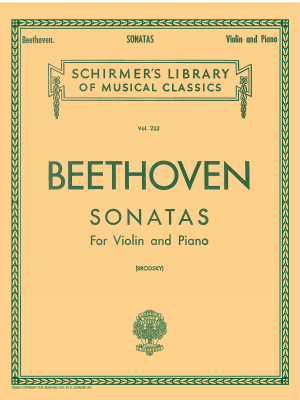 G. Schirmer Inc. - Sonatas (Complete) - Beethoven/Brodsky/Vogrich - Violin/Piano - Book