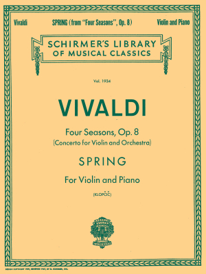 Four Seasons, Op. 8 No. 1: Spring - Vivaldi/Klopcic - Violin/Piano - Sheet Music