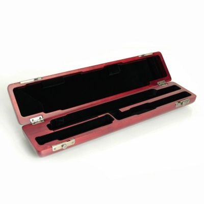 Valentino - Hardwood Case for B Foot Flute - Red