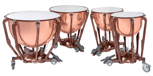 Ludwig Drums - 4-Piece Standard Timpani Set (23,26,29,32) - Polished Copper Finish