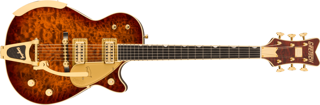G6134TGQM-59 Limited Edition Quilt Classic Penguin with Bigsby, Ebony Fingerboard - Forge Glow