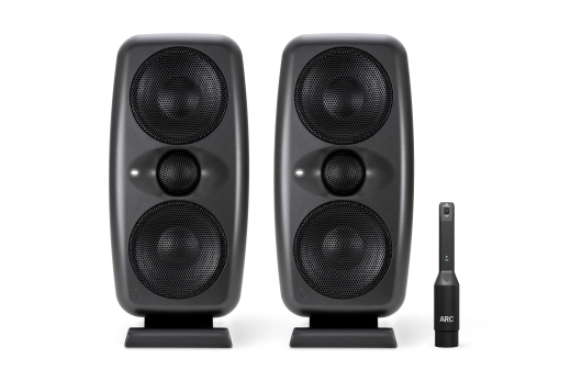 IK Multimedia - iLoud MTM MkII Compact Studio Monitor with ARC Measurement Mic - Black (Pair)