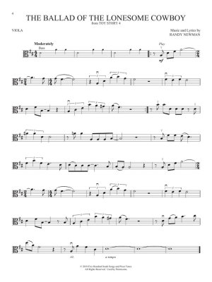 Favorite Disney Songs: Instrumental Play-Along - Viola - Book/Audio Online