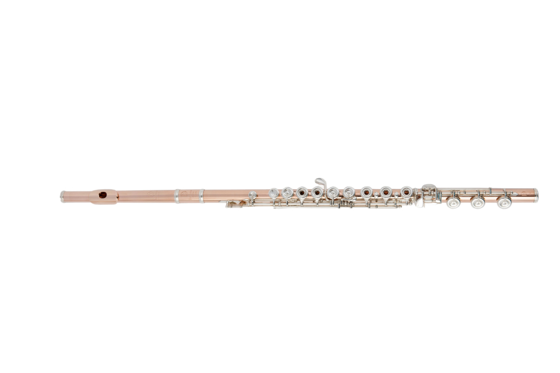 Professional Custom Handmade Flute with Offset G, C# Trill and B-Foot - Rose Gold