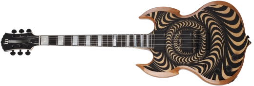 Schecter - Wylde Barbarian Electric Guitar, Left-Handed - Psychic Bullseye Rawtop