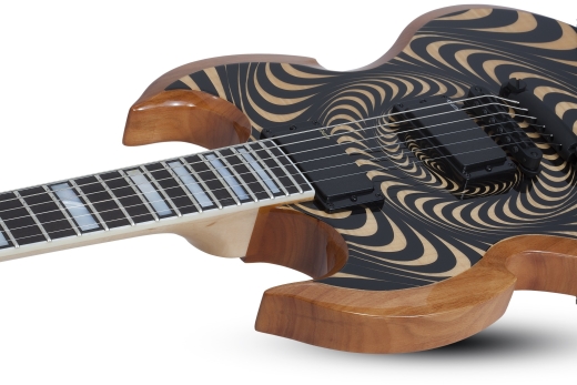 Wylde Barbarian Electric Guitar, Left-Handed - Psychic Bullseye Rawtop