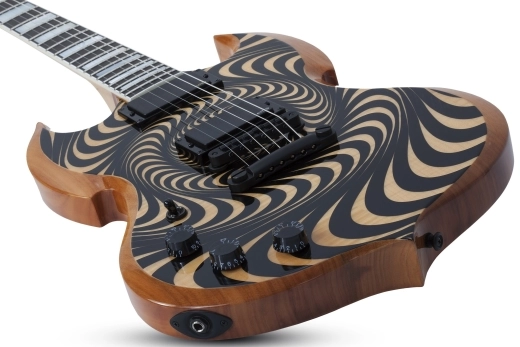 Wylde Barbarian Electric Guitar, Left-Handed - Psychic Bullseye Rawtop