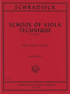 International Music Company - School of Viola Technique: Volume I - Schradieck/Pagels - Viola - Book