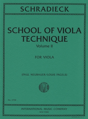 International Music Company - School of Viola Technique: Volume II - Schradieck/Pagels/Neubauer - Viola - Book